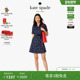 3期免息 新年礼物 kate spade 短袖 草莓印花连衣裙轻奢