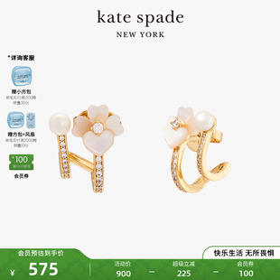 spadeks 素耳环精致质感时尚 precious 花朵元 pansy kate