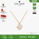 SPADE FLOWER四叶花吊坠项链时尚 spade 新年礼物 kate
