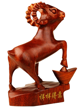 十二生肖木雕摆件龙蛇工艺品