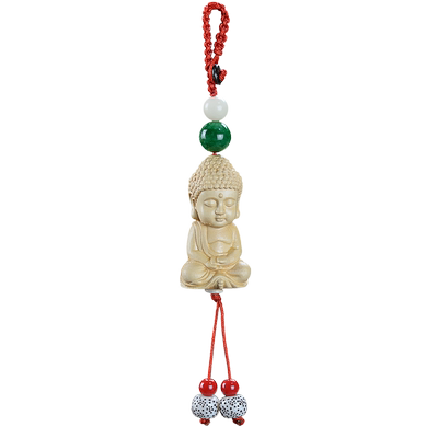 黄杨木雕如来佛像释迦牟尼佛吊坠项坠钥匙扣手把件实木工艺品摆件