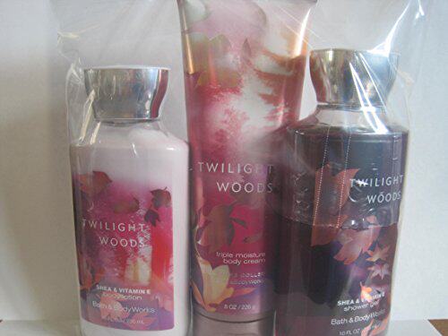 bath and body works twilight woods gift set with body lotion
