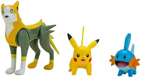 Pokemon Pikachu Mudkip Boltund Battle Feature 3 Figure Set A