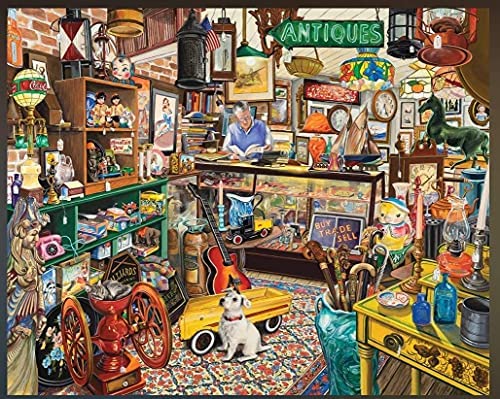 white mountain puzzles antique store  1000 piece jigsaw puzz