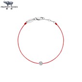 Samba 七夕redline 红绳女士2023新款 0.05克拉圆形钻石金绳制手链