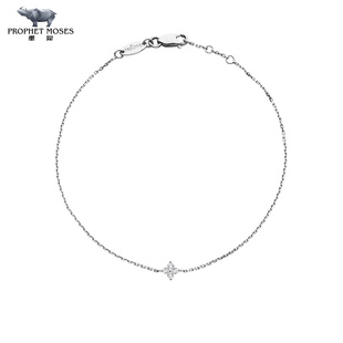 redline红绳2023新款女士0.04克拉钻石白金/玫瑰金/黄金链手链