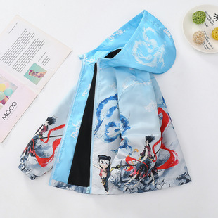 男童外套一体绒冲锋衣加绒中大童新款儿童户外服4-15外穿褂子保暖