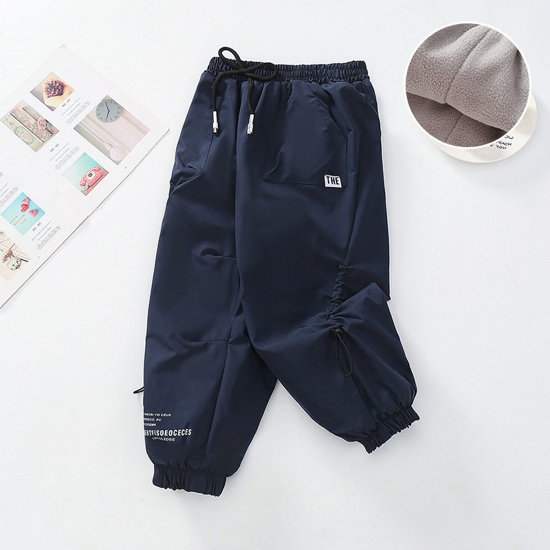 男童裤子春秋2025新款儿童运动裤秋装中大童休闲裤加绒秋冬炸街潮