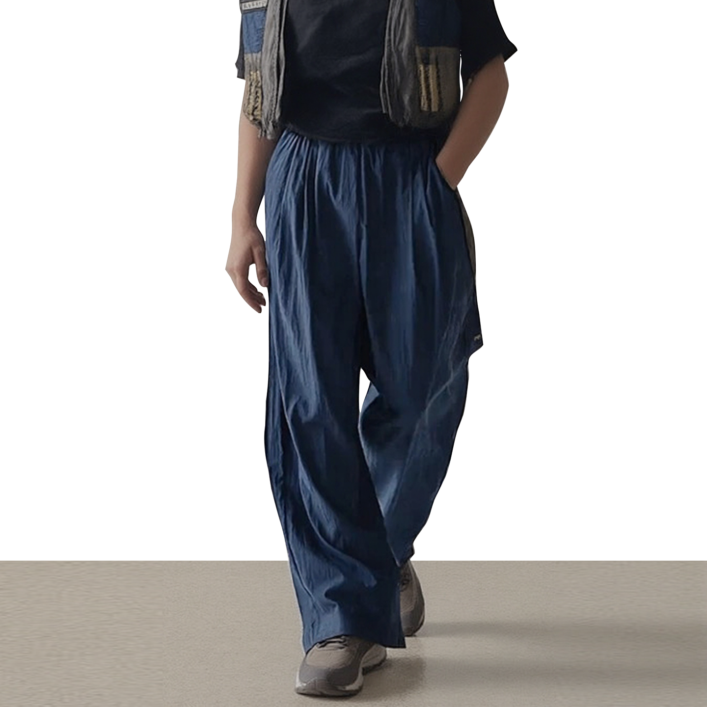 美式慵懒风垂感休闲长裤2025新款