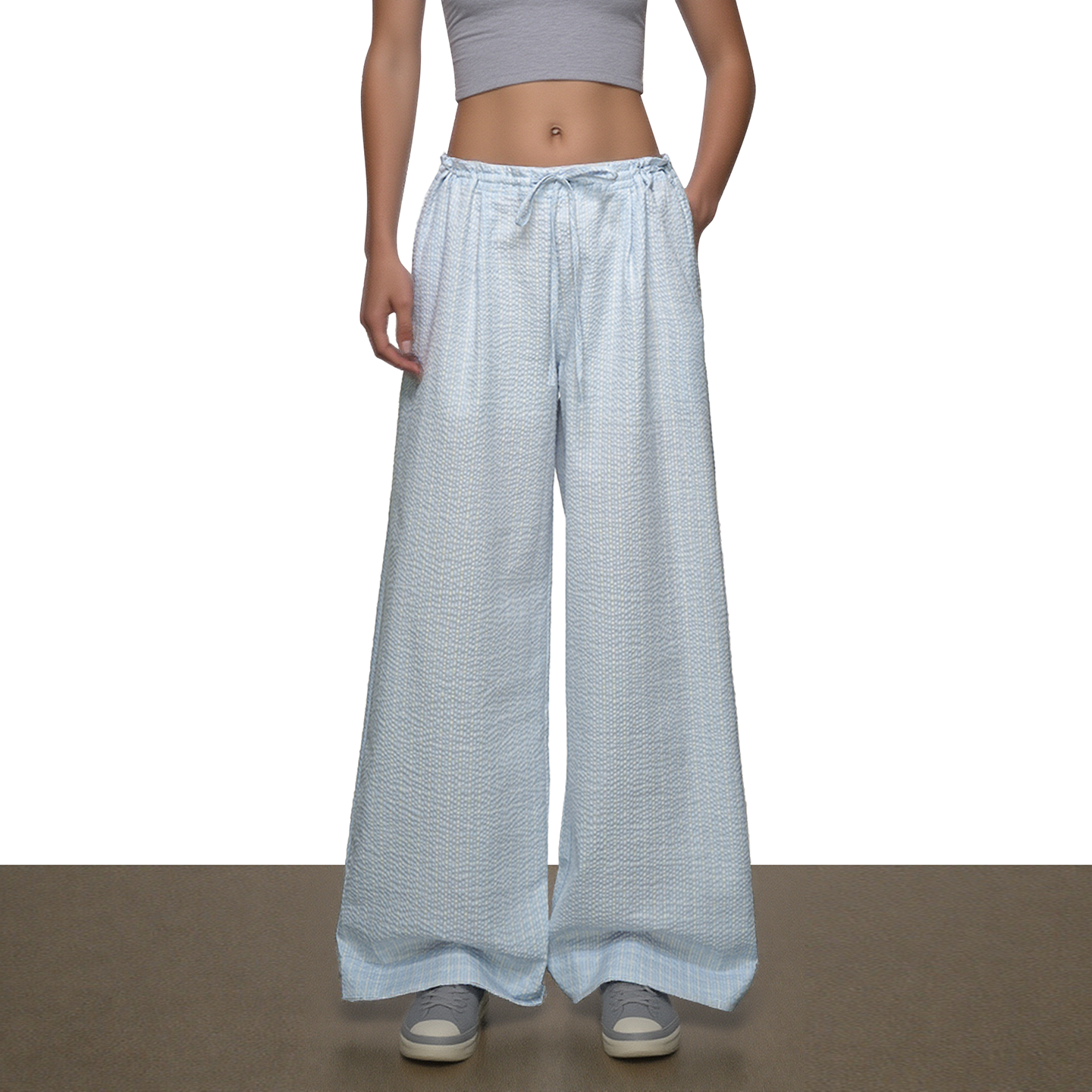 美式复古垂感宽松阔腿裤2025新款