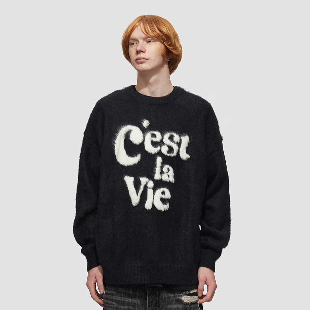 套头圆领外穿高街美式