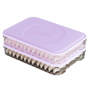 饺子收纳盒冰箱用水饺速冻盒专用密封保鲜盒多层托盘馄饨冷冻盒子