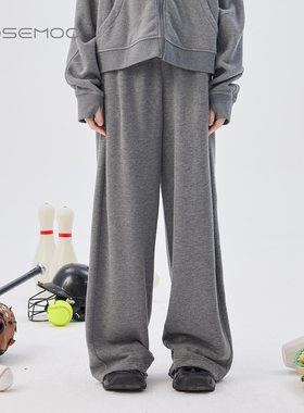 容子木ROSEMOO25秋商场同款含绵羊毛宽松松紧腰长裤RSS3KP425D