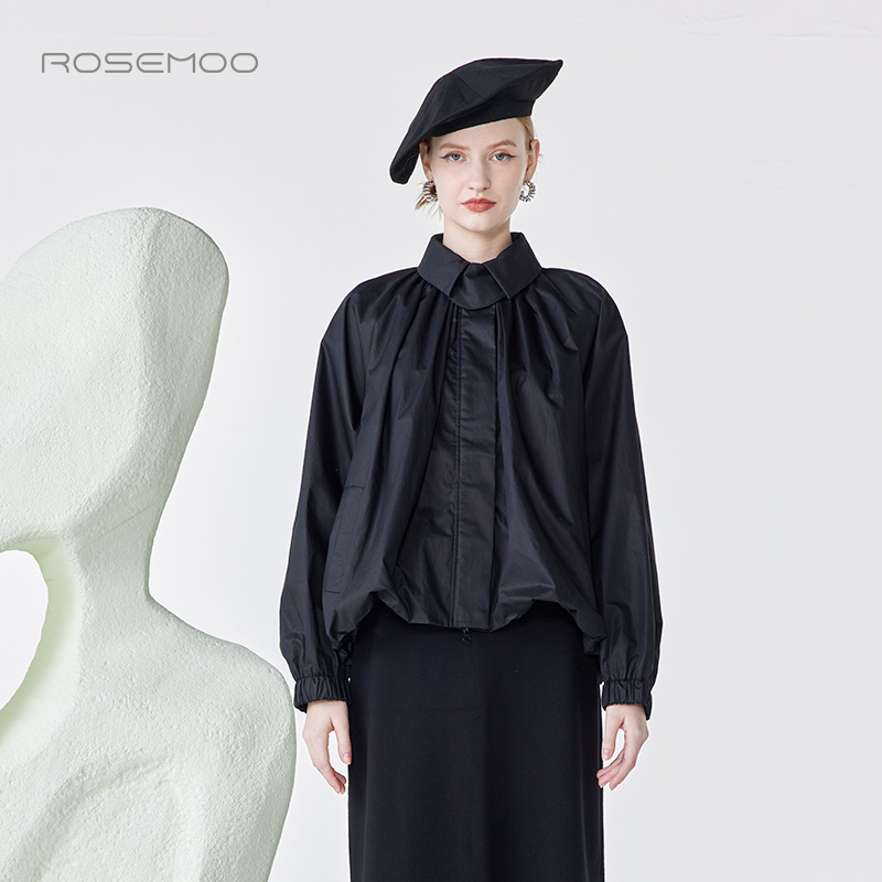 24年春新款棉感挺阔短款风衣