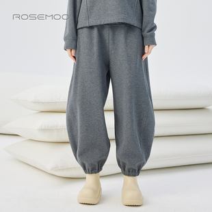 RSS4KC433D 棉感加绒收脚口长裤 容子木ROSEMOO25冬 商场同款