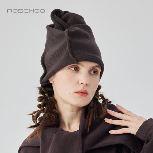 容子木ROSEMOO24年冬季新款亲肤可扭曲毛织帽RCL4HP333C