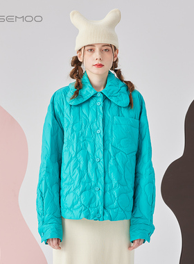 容子木ROSEMOO24年秋季新款细腻柔软轻薄羽绒服RCL3YP421D