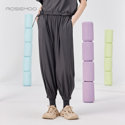 容子木ROSEMOO25夏【商场同款】肌理感松紧脚口长裤RSS2KP413D