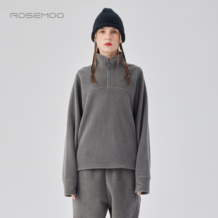 容子木ROSEMOO24年冬新款 温暖摇粒绒立领上衣RCL4TC214B