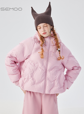 容子木ROSEMOO25冬【商场同款】光泽感细腻短款羽绒服RSS4YP251B