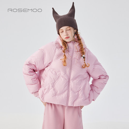 容子木ROSEMOO25冬【商场同款】光泽感细腻短款羽绒服RSS4YP251B