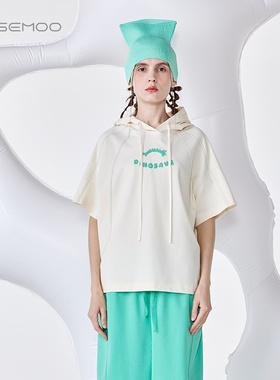 ROSEMOO/容子木24年春新款轻薄丝滑针织连帽上衣RCL1TC401D