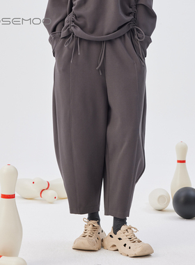 容子木ROSEMOO25秋商场同款微弹棉感略宽松腰头抽绳裤RSS3KC285B