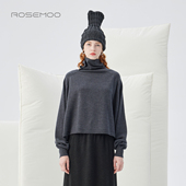 容子木ROSEMOO25冬 商场同款 美丽绵羊毛高领上衣RSS4MW136A