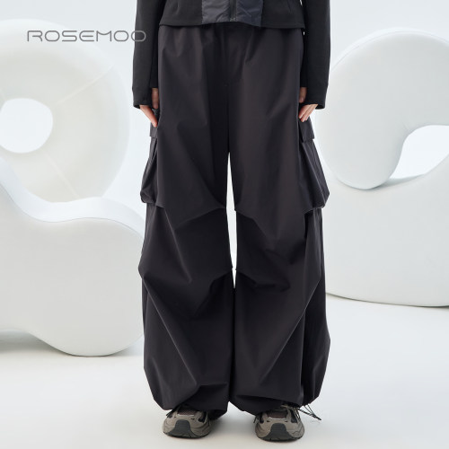 容子木ROSEMOO26秋商场同款质感挺阔宽松大口袋长裤RWM3KP437D