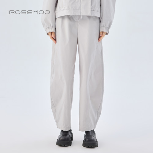 容子木ROSEMOO26春【商场同款】挺阔质感松紧腰长裤RWM1KP256B
