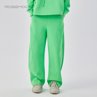 RCL4KC223B 微弹针织宽松长裤 容子木ROSEMOO24年冬季 新款