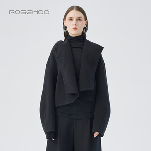 容子木ROSEMOO25冬商场同款 双面呢大衣RSS4DW205B 绵羊毛细腻短款