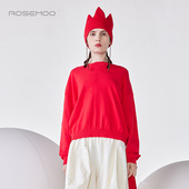 容子木ROSEMOO24年春新款 舒适亲肤棉套头衫 RCL1TP136A