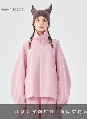 容子木ROSEMOO25冬商场同款棉感肌理后背拼接款卫衣RSS4TC260B