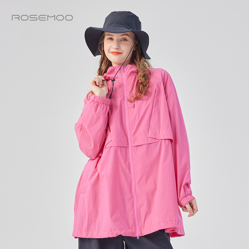 容子木ROSEMOO25年春季新款舒爽清透风衣中长外套RSS1WP406D