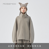 容子木ROSEMOO25冬商场同款 棉感肌理后背拼接款 卫衣RSS4TC259B