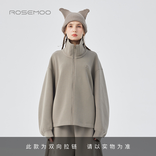 容子木ROSEMOO25冬商场同款 卫衣RSS4TC259B 棉感肌理后背拼接款