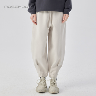RCL4KC226B 微弹针织宽松松紧腰长裤 容子木ROSEMOO 商场同款