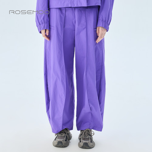 容子木ROSEMOO2026秋商场同款哑光质感宽松显瘦长裤RWM3KP007T