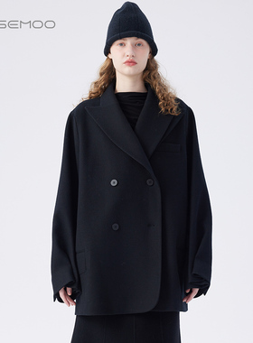 容子木ROSEMOO24年冬季新款绵羊毛针织呢西装RCL4XW263B