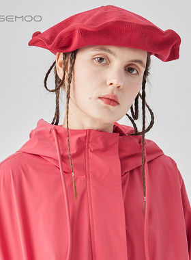 容子木ROSEMOO24年秋季新款干爽帽边可任意弯折贝雷帽RCL3HP339C