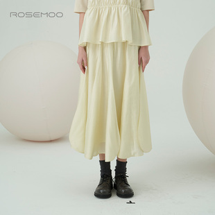 容子木ROSEMOO 垂顺飘逸半裙RMT3QS117A 商场同款