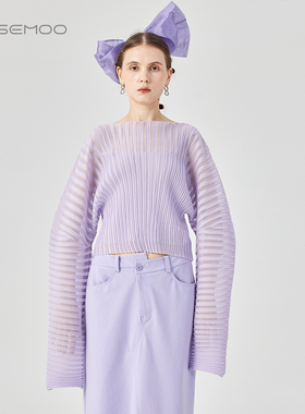 容子木ROSEMOO24年夏季新款半透明纱线组合套头衫RCL2TP299B