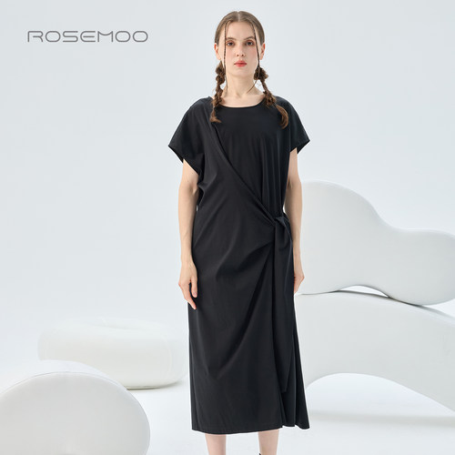 容子木ROSEMOO26夏【商场同款】干爽圆领无袖连衣裙RWM2LC283B