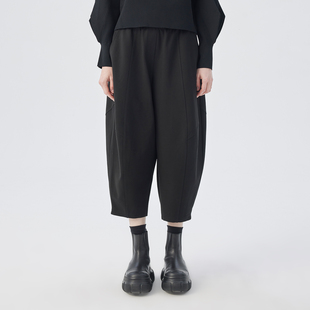 容子木ROSEMOO25冬商场同款 RSS4KC212B 微弹挺阔松紧腰显瘦长裤