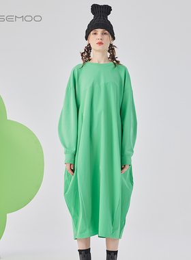 容子木ROSEMOO25春商场同款微弹轻量感拼接轻薄连衣裙RSS1LP306C