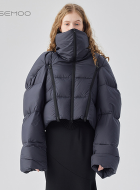 容子木ROSEMOO24年冬季新款哑光细腻可拆卸两穿羽绒服RCL4YP256B