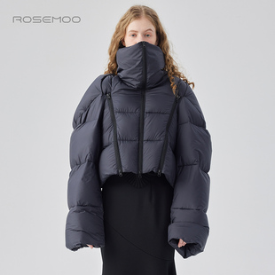 容子木ROSEMOO24年冬季 哑光细腻可拆卸两穿羽绒服RCL4YP256B 新款