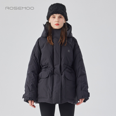 容子木ROSEMOO24年冬季新款挺阔户外鹅绒大口袋羽绒服RCL4YP410D