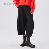 微弹宽边宽松简约长裤 容子木ROSEMOO25秋 商场同款 RSS3KC228B